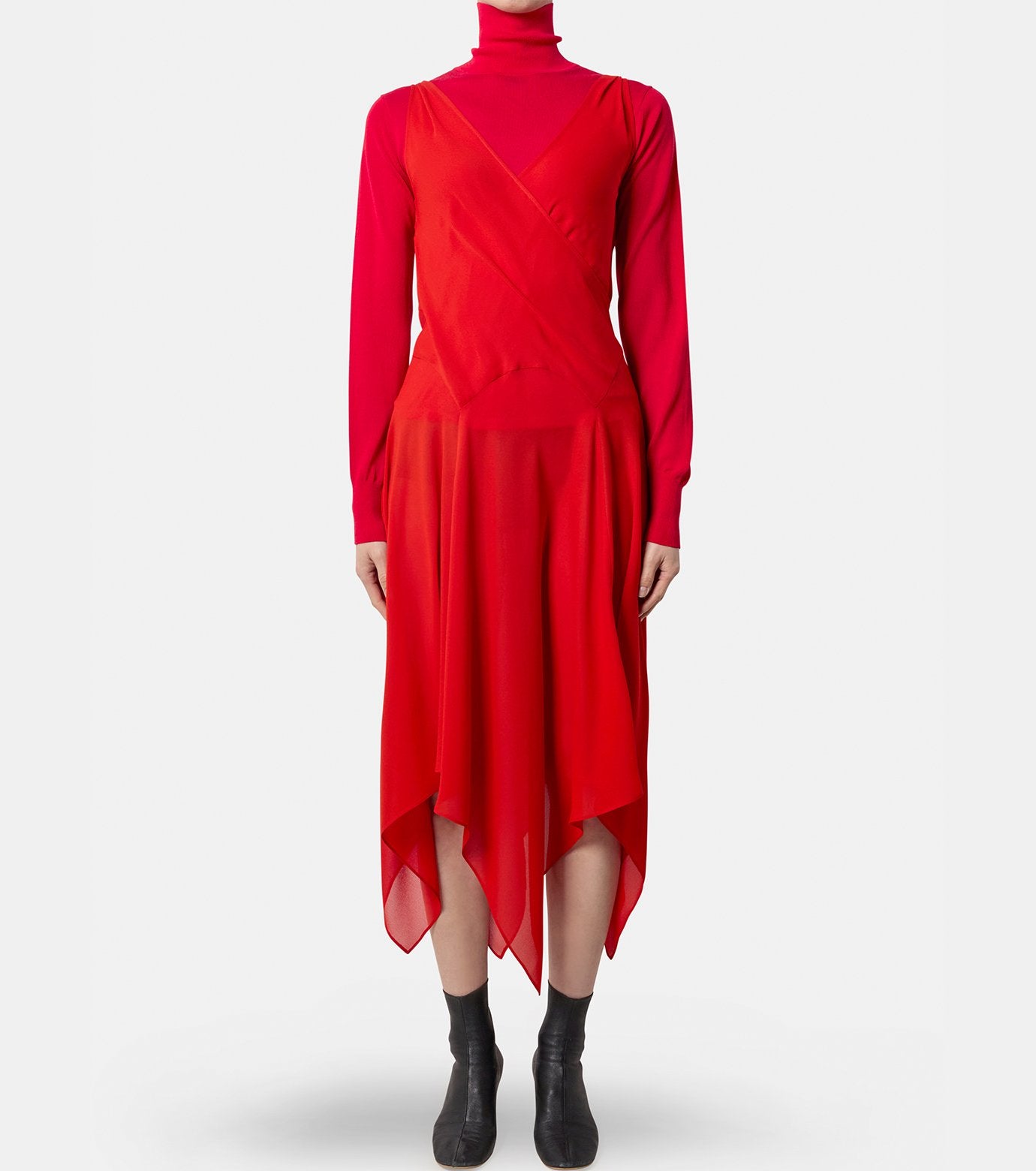 Draped Sleeveless Dress