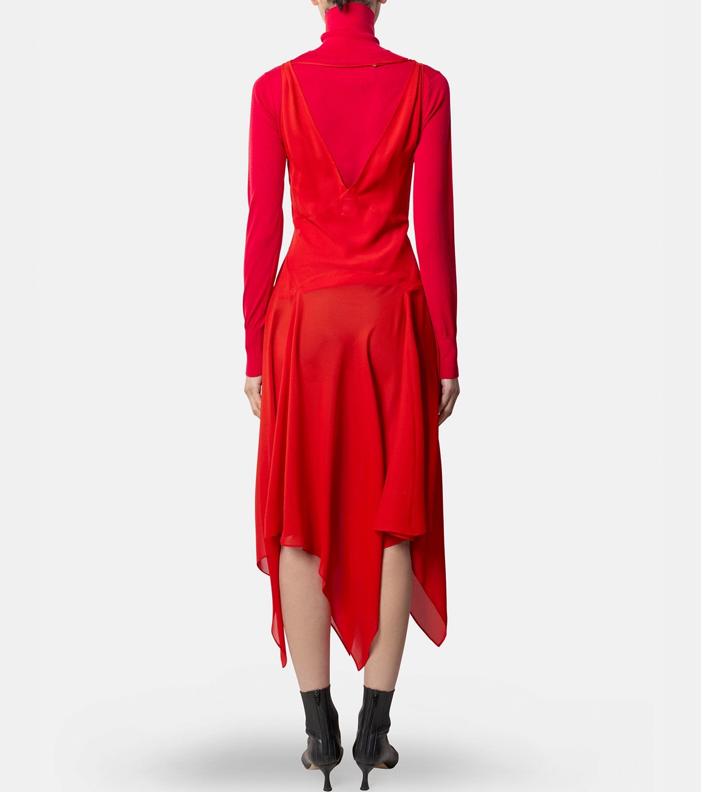 Draped Sleeveless Dress