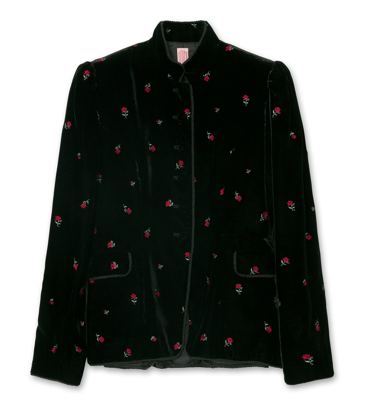 Rose Emb Velvet Jacket