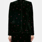 Rose Emb Velvet Jacket