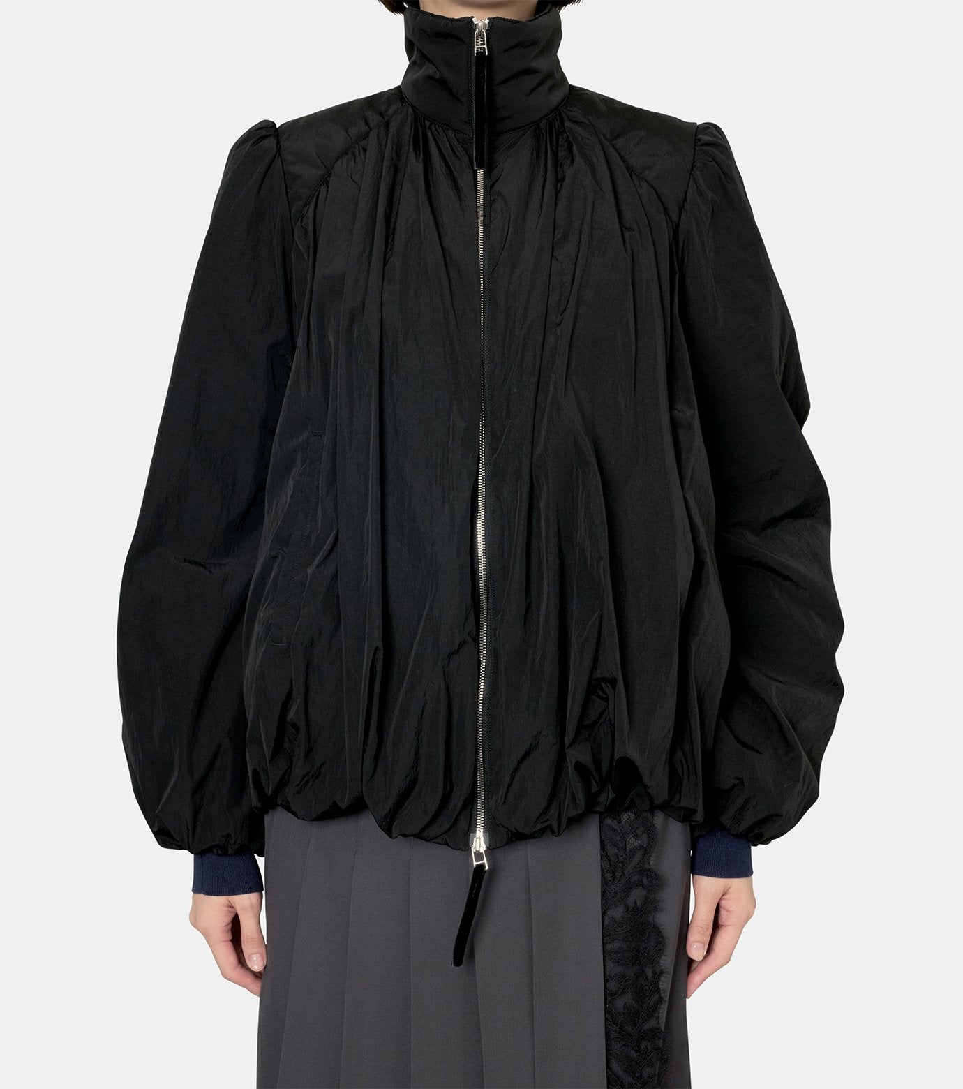 Gathered Padded Blouson