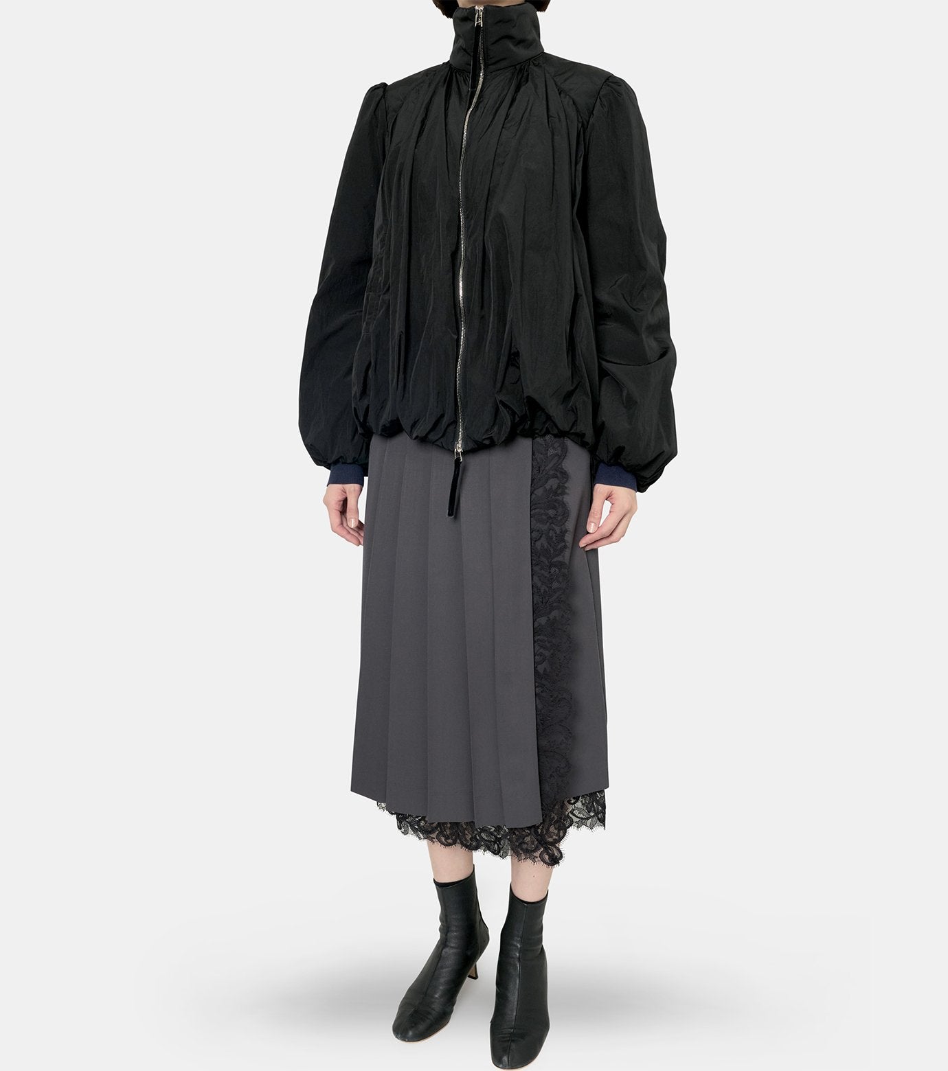 Gathered Padded Blouson