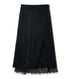 Fine Wool Pleated Skirt w/Lace
