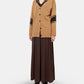 Oversized Hairly Lace Paneled Knit