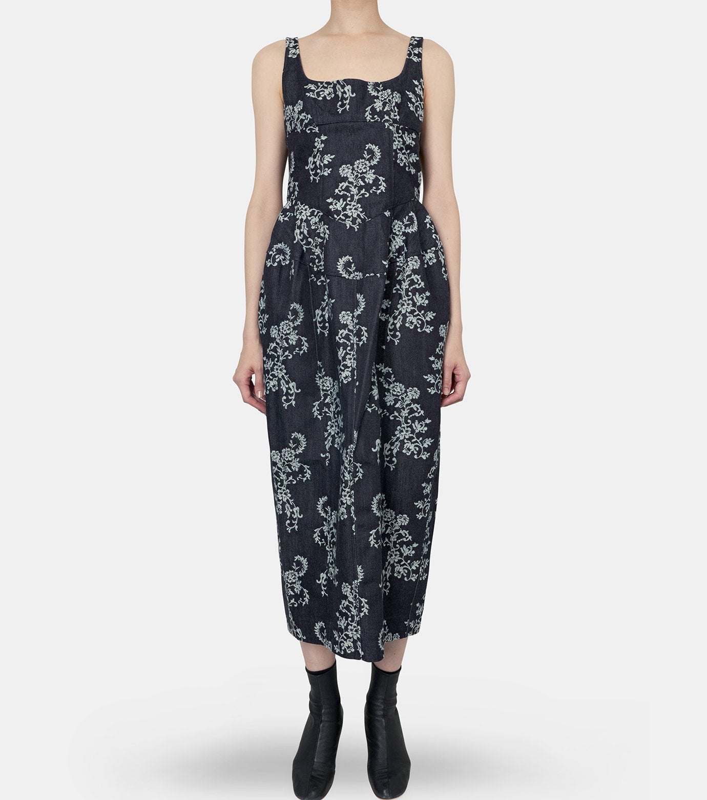 Lace Jac Denim Curvy Dress