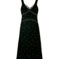 Rose Emb Velvet Dress