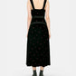 Rose Emb Velvet Dress