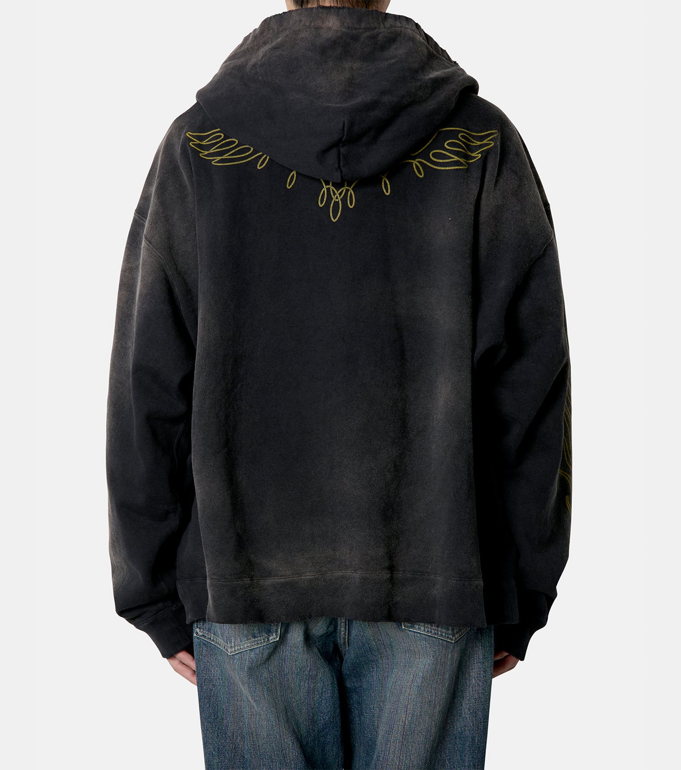 "ROPE"Breached Zip-up  Hoodie