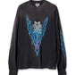 “KMY-FIRE” Distressed L/S Tee