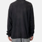 “KMY-FIRE” Distressed L/S Tee