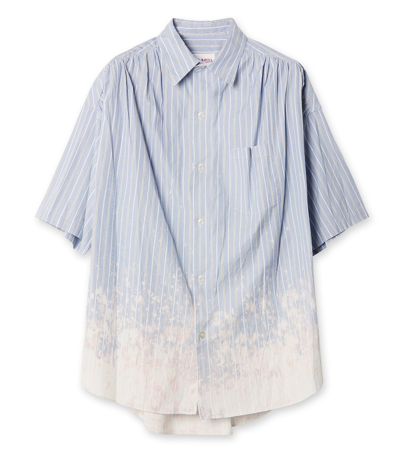 Bleached Stripe H/S Shirt