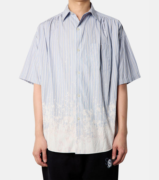 Bleached Stripe H/S Shirt