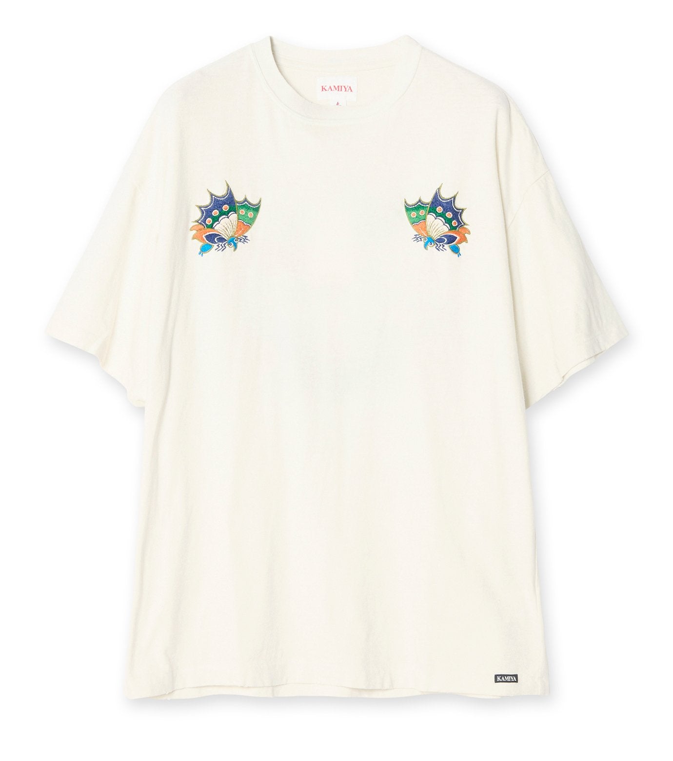 “AGEHA” Embroidery Distressed Tee