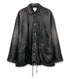 Distressed Leather Coach Jacket