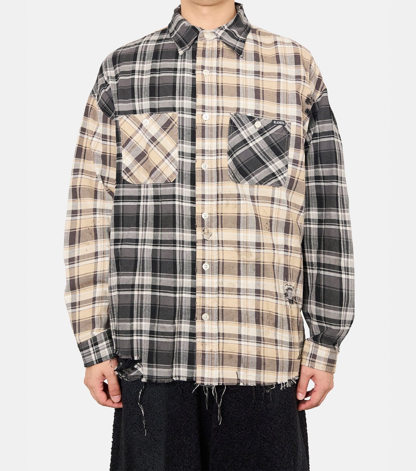 Repaired Crazy Checked Shirt