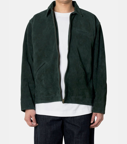 Distressed Suede Work Jacket