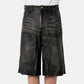 Distressed Leather Painter Shorts