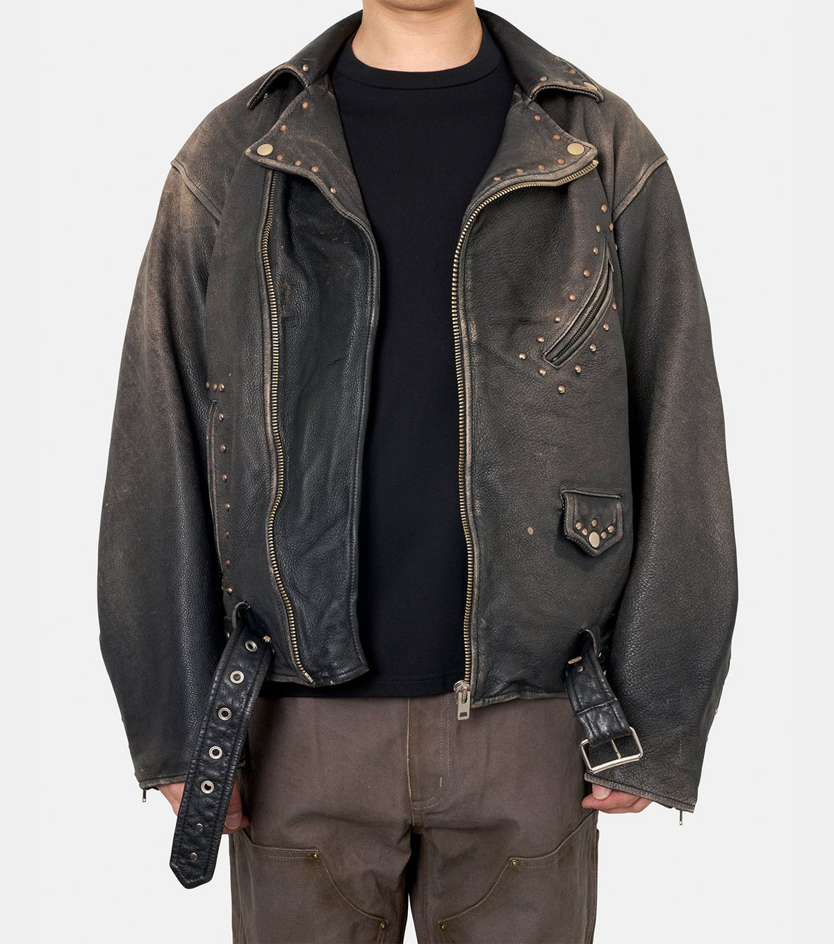 Lthr Std Biker Jkt