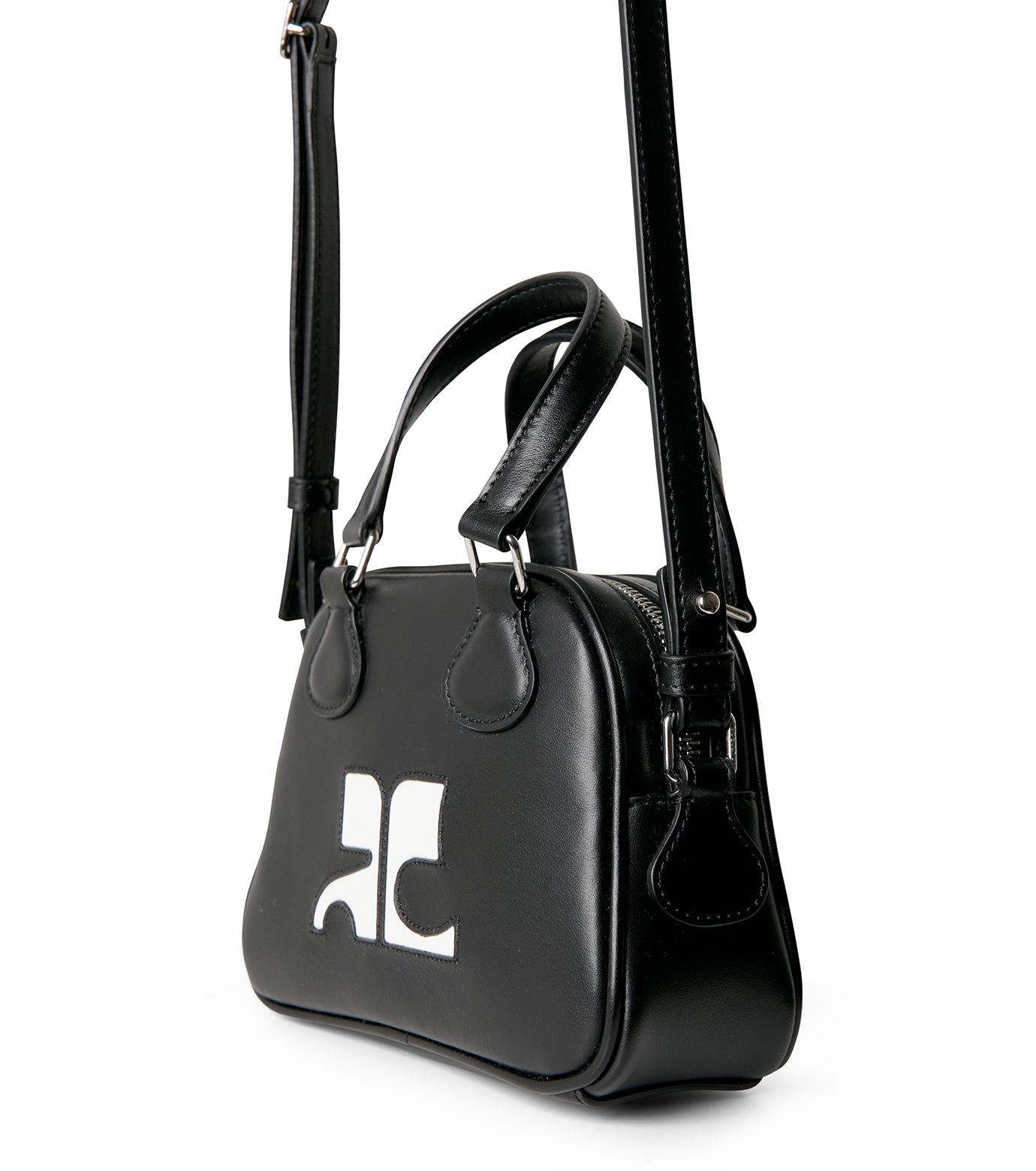 Mini Leather Bowling Bag