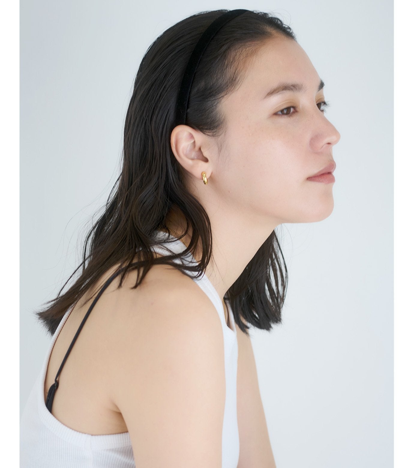 black velour Hair Band