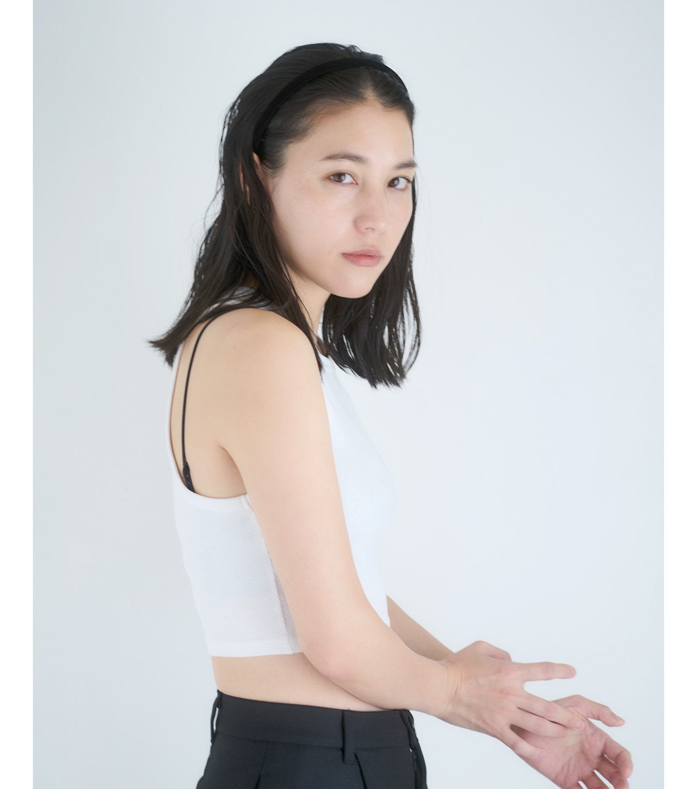 black velour Hair Band