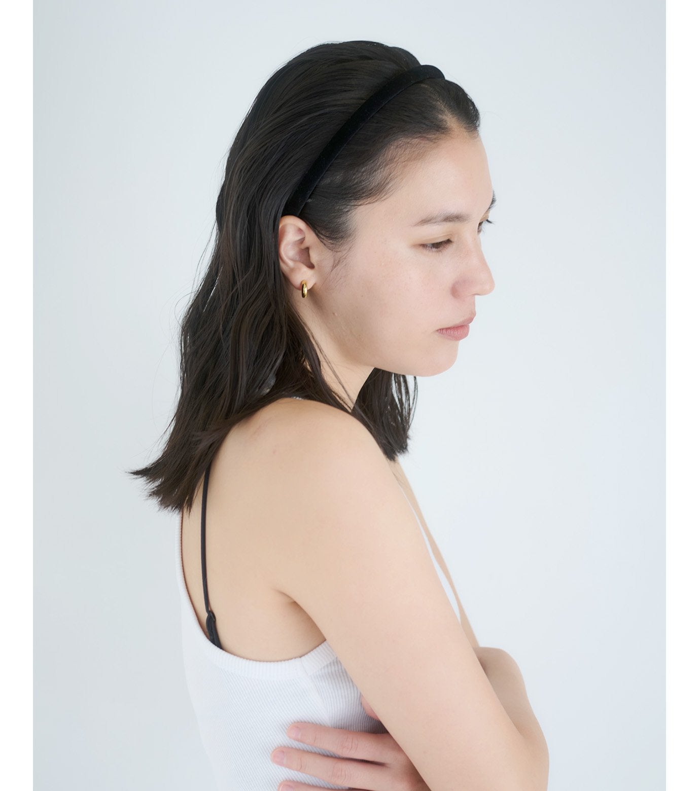 black velour Hair Band