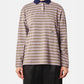 Striped Long Sleeve Polo