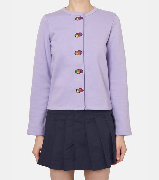 Snap Terry Cardigan