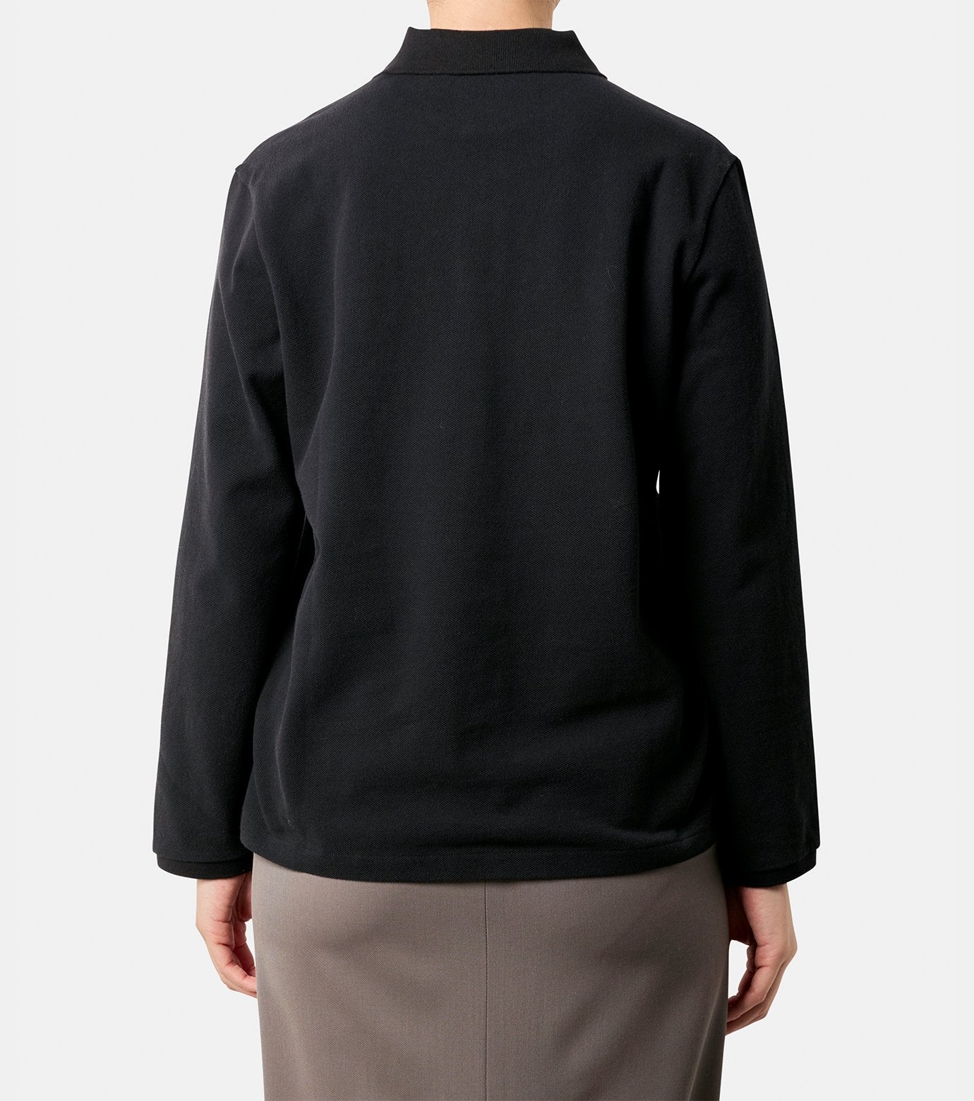 Long Sleeve Pique Polo