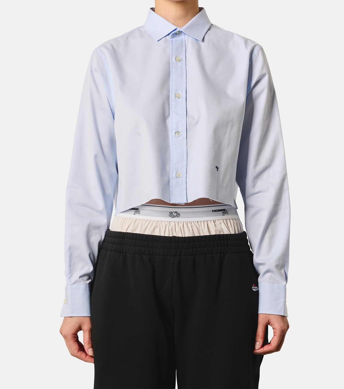 Cropped Oxford Shirt