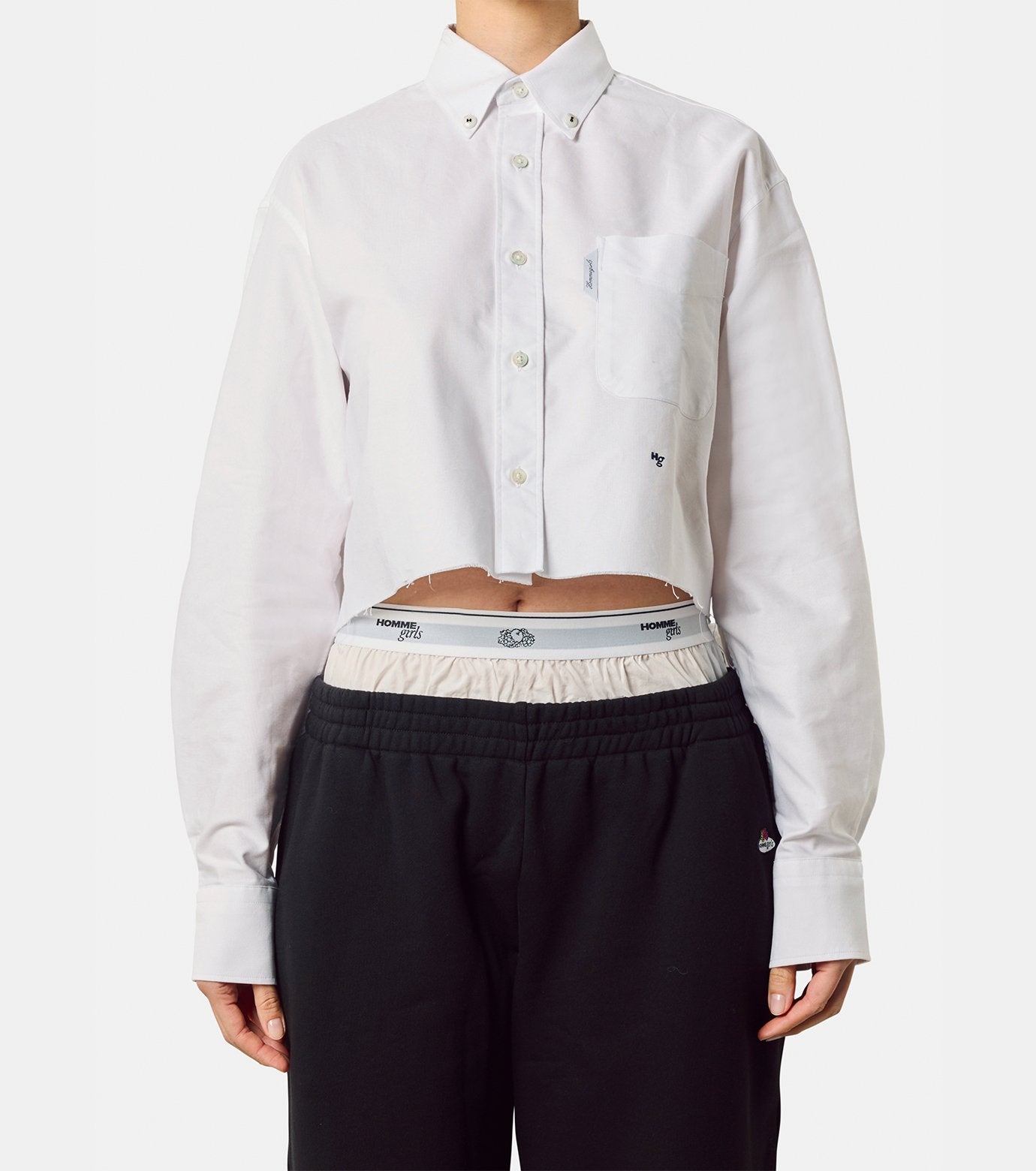 Cropped Oxford Shirt