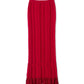 Plaited Rib Knit Pencil Skirt