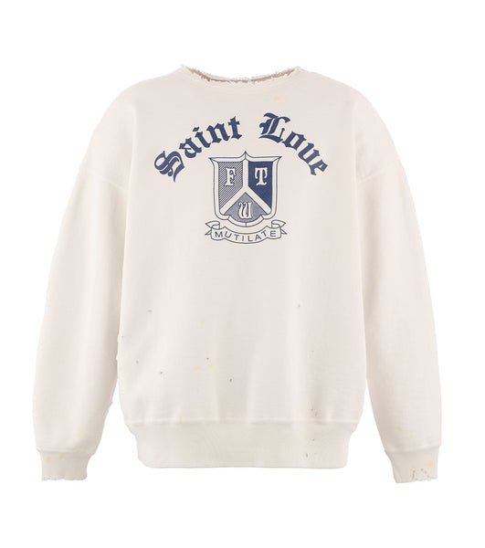 トップス SAINTMxxxxxx CRW NECK SWT SAINT LOUE WHT HR1-047-4-4-pc1-