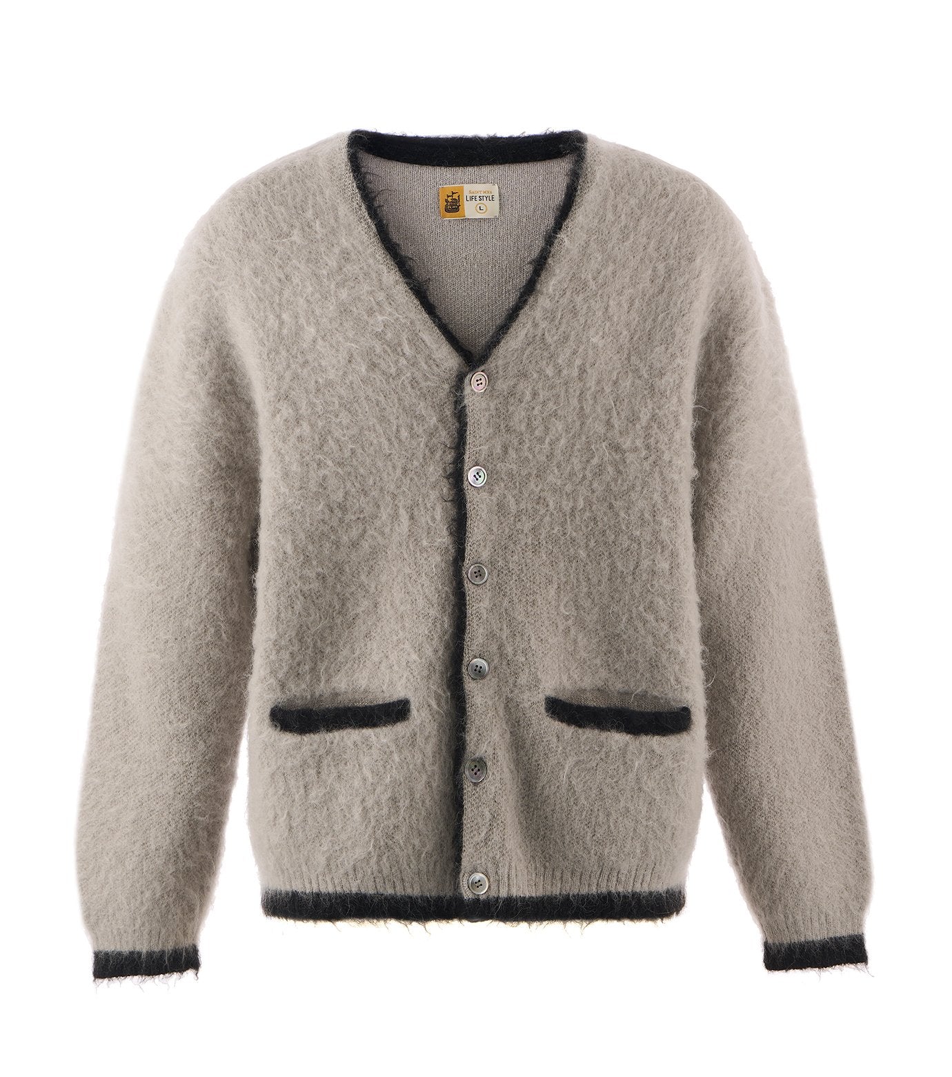 KNIT CARDIGAN/TRIM