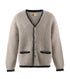 KNIT CARDIGAN/TRIM