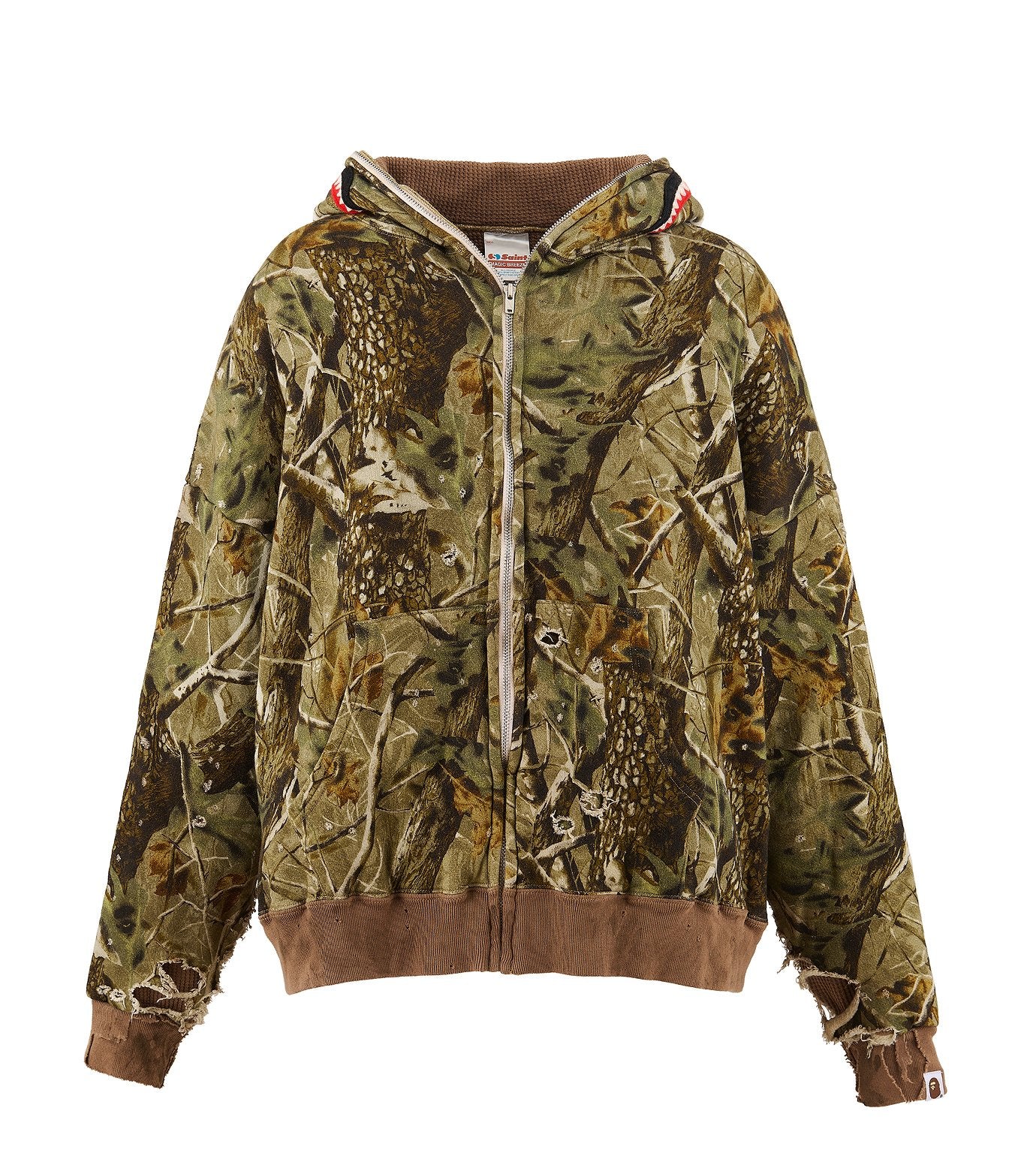 BAPE_ZIP HOODIE/SAHARK