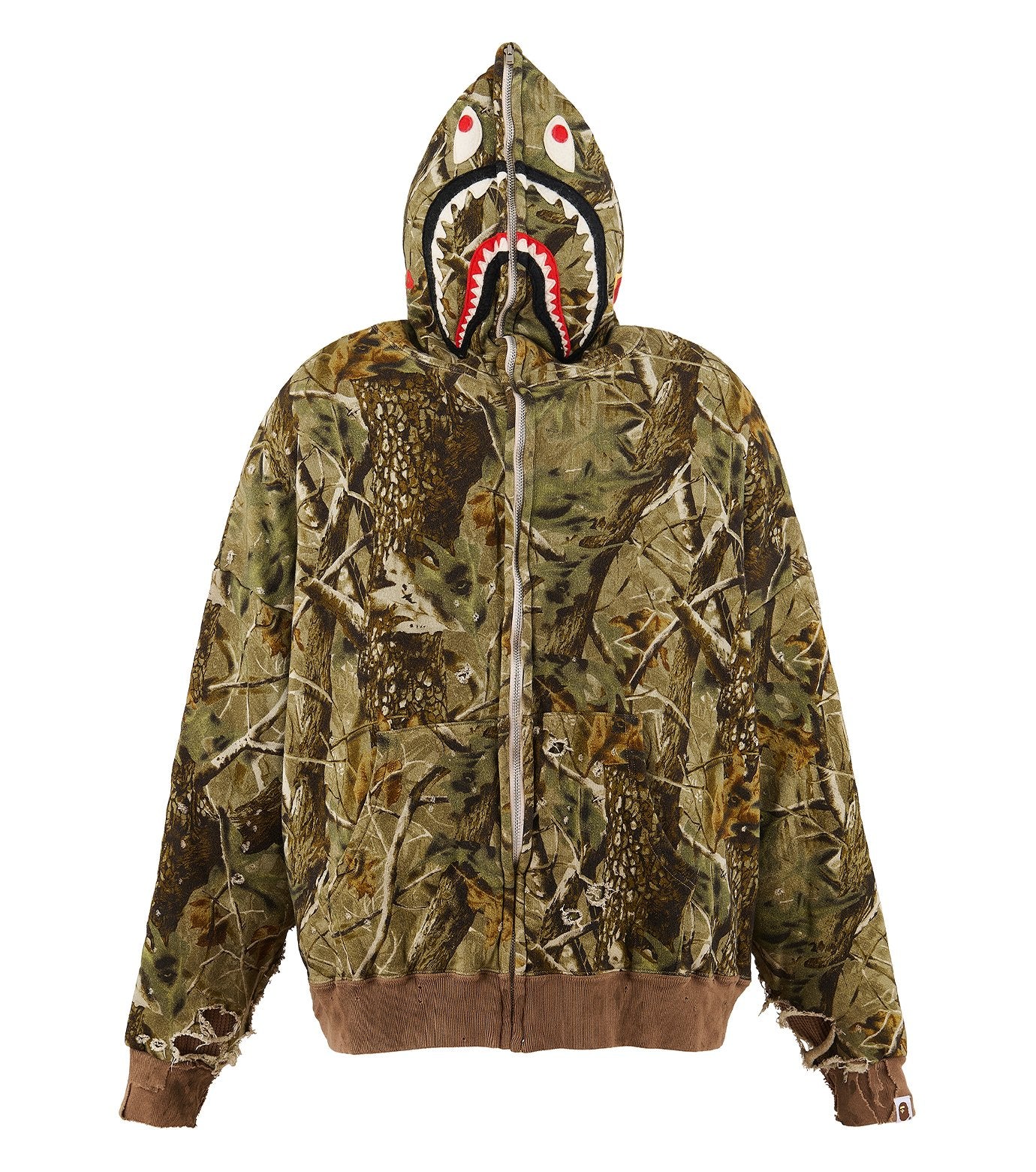 BAPE_ZIP HOODIE/SAHARK