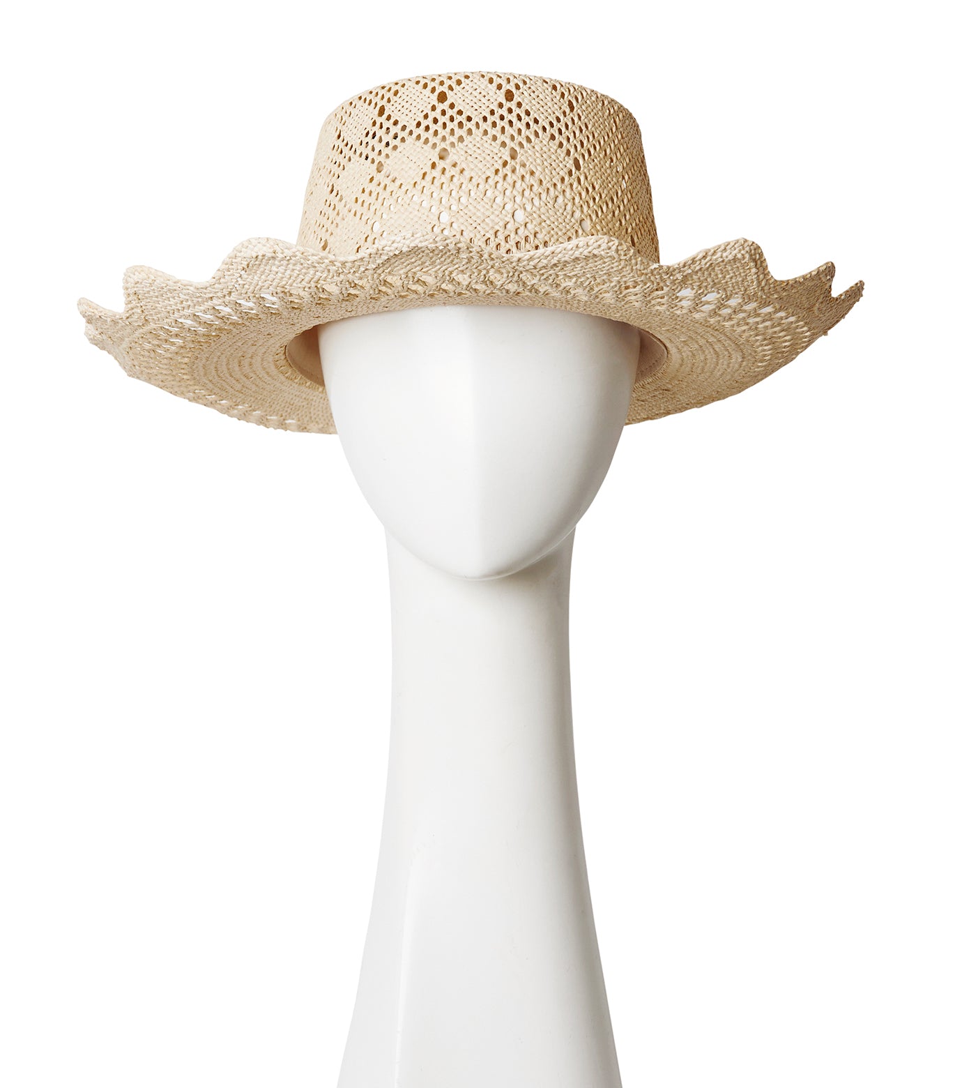 Cut Out Detail Straw Hat