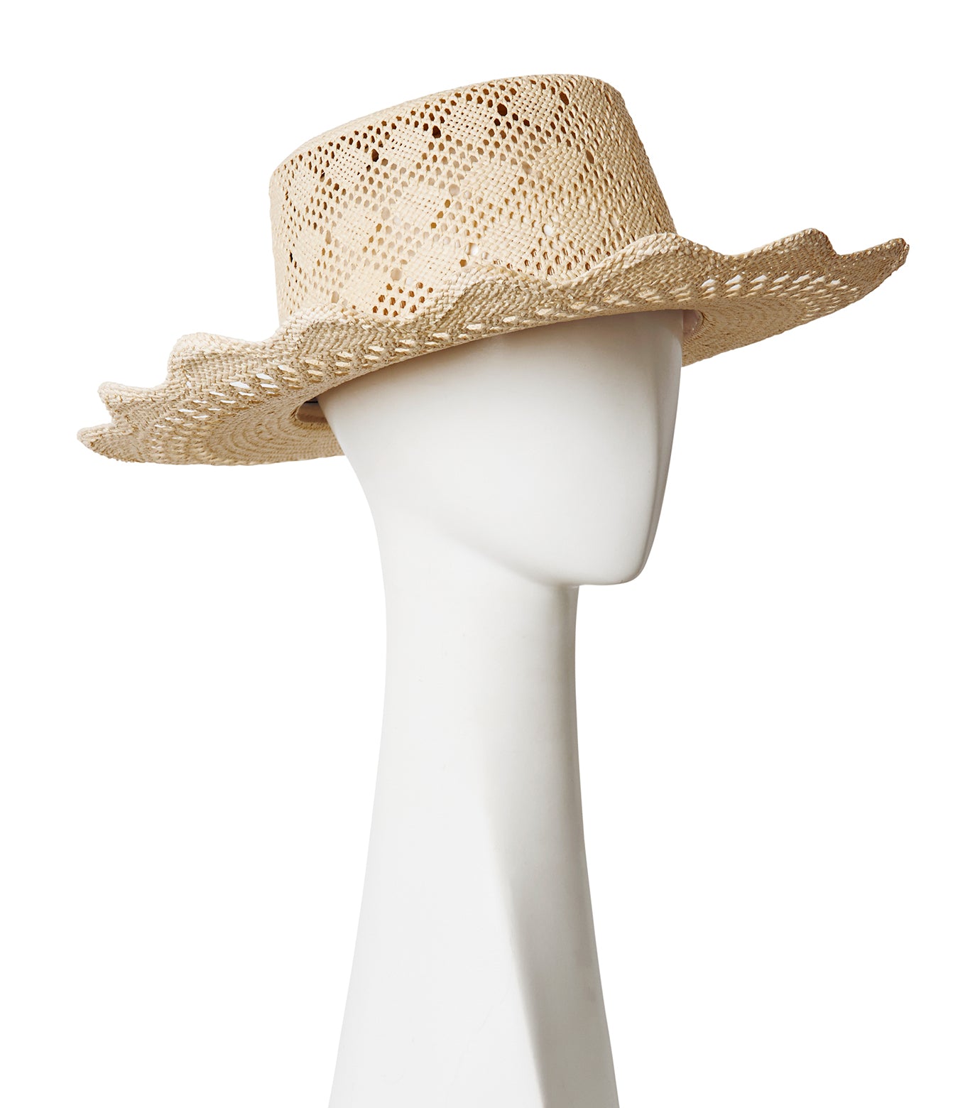 Cut Out Detail Straw Hat