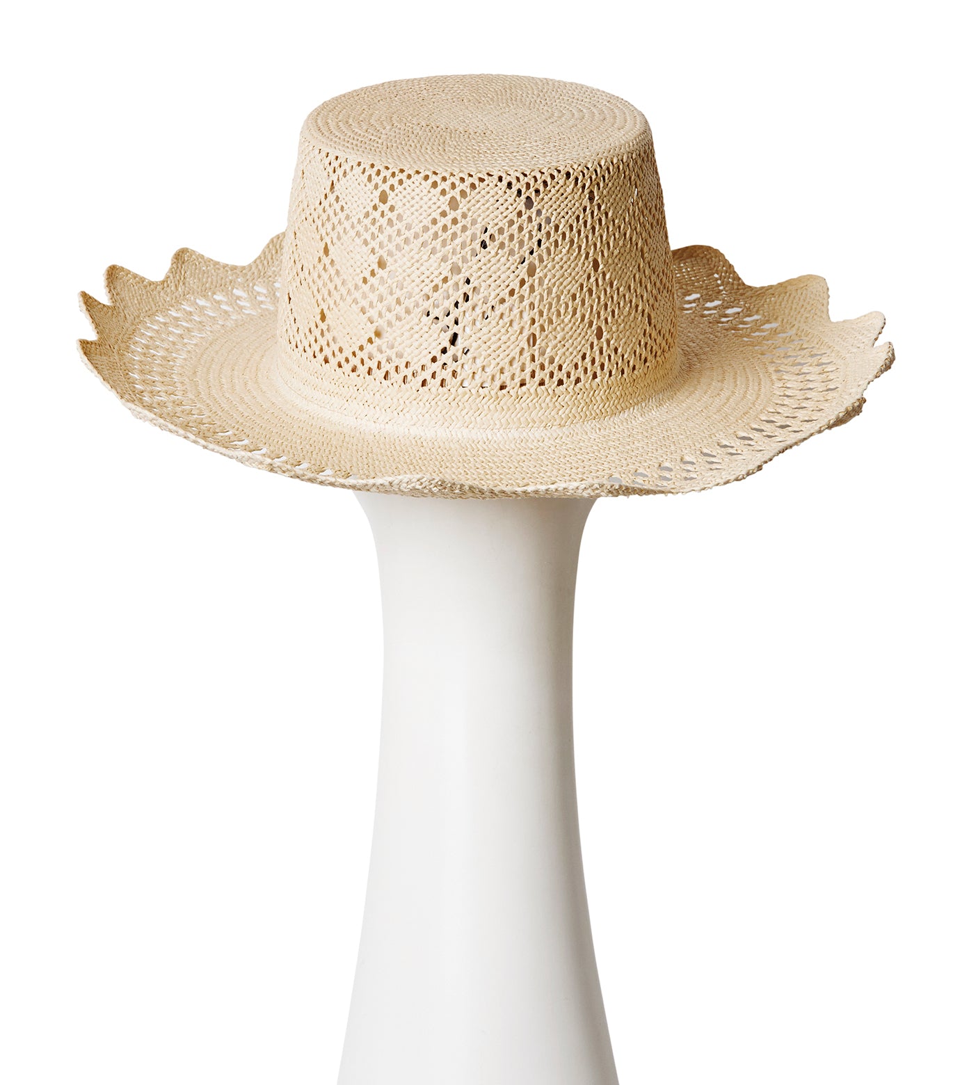 Cut Out Detail Straw Hat