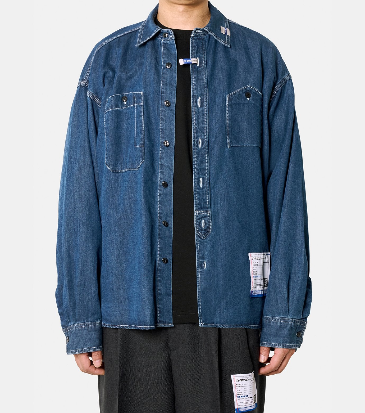 COTTON TENCEL DENIM WORK LS SHIRTS