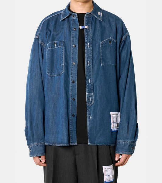 COTTON TENCEL DENIM WORK LS SHIRTS