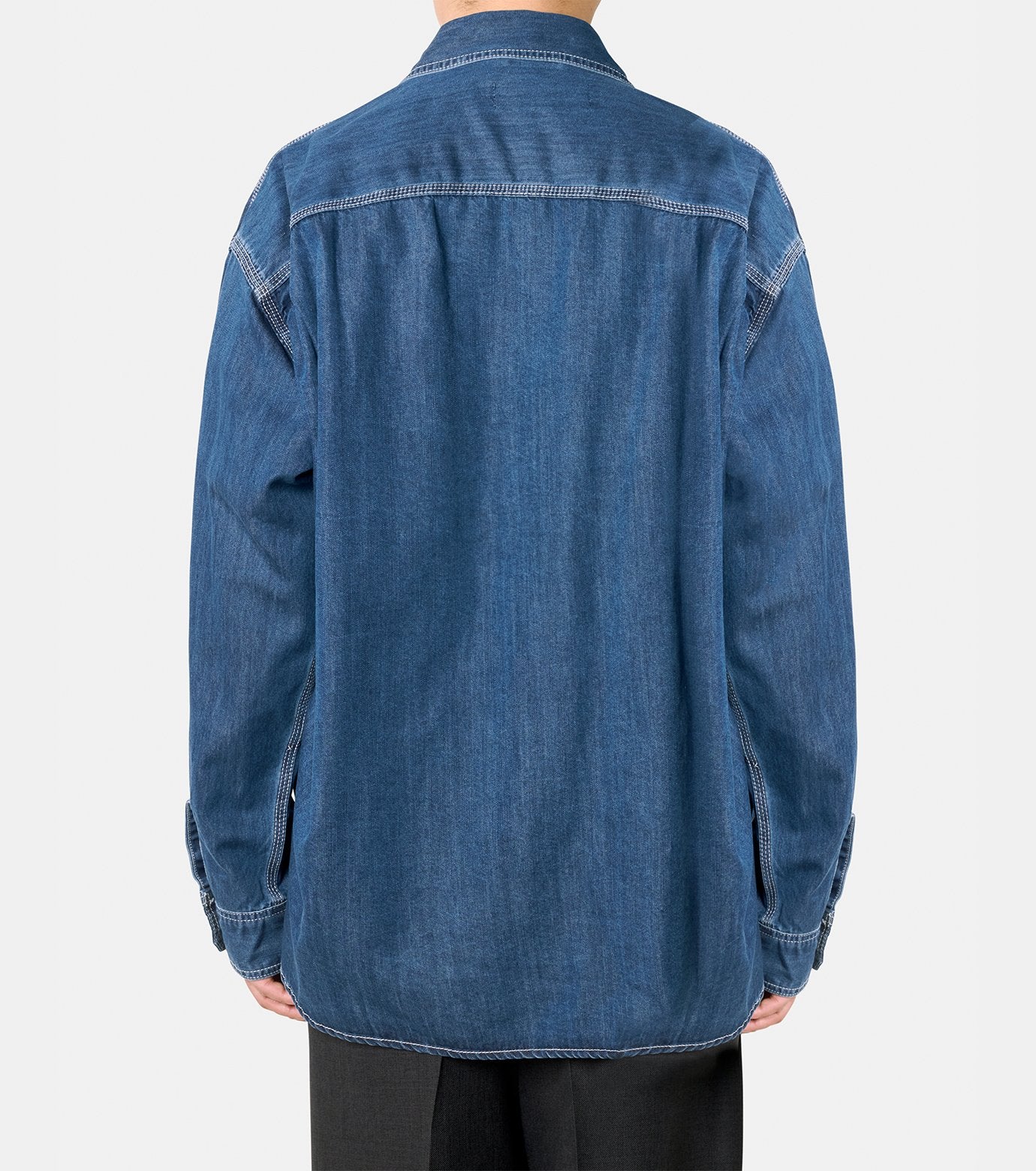 COTTON TENCEL DENIM WORK LS SHIRTS