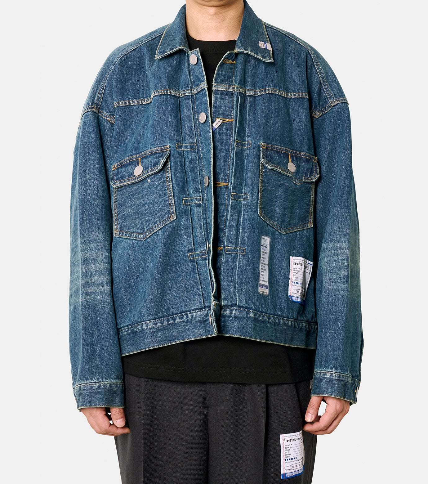 HARD WASHED SELVAGE DENIM JACKET