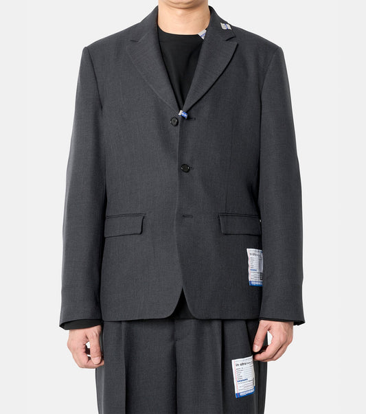 WOOLY SHARKSKIN 3B JACKET