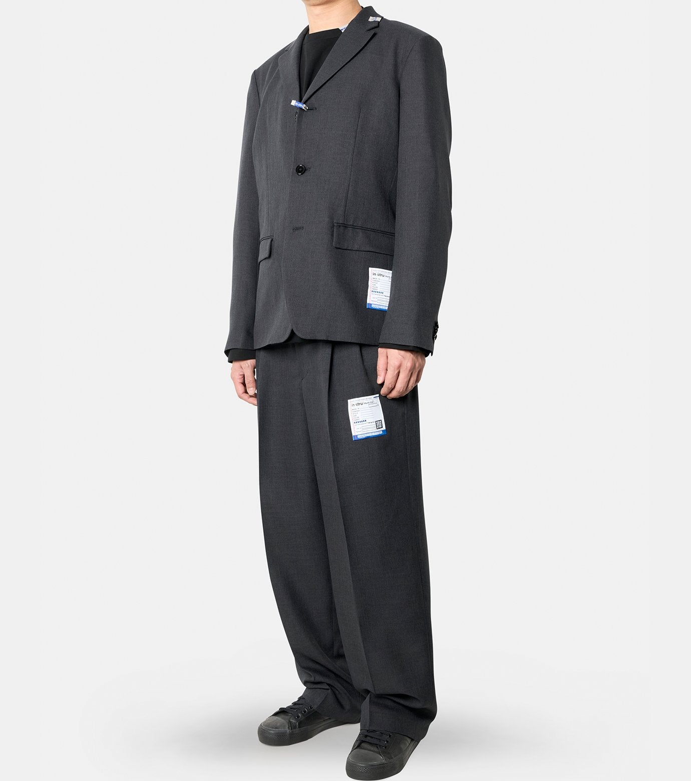 WOOLY SHARKSKIN 3B JACKET