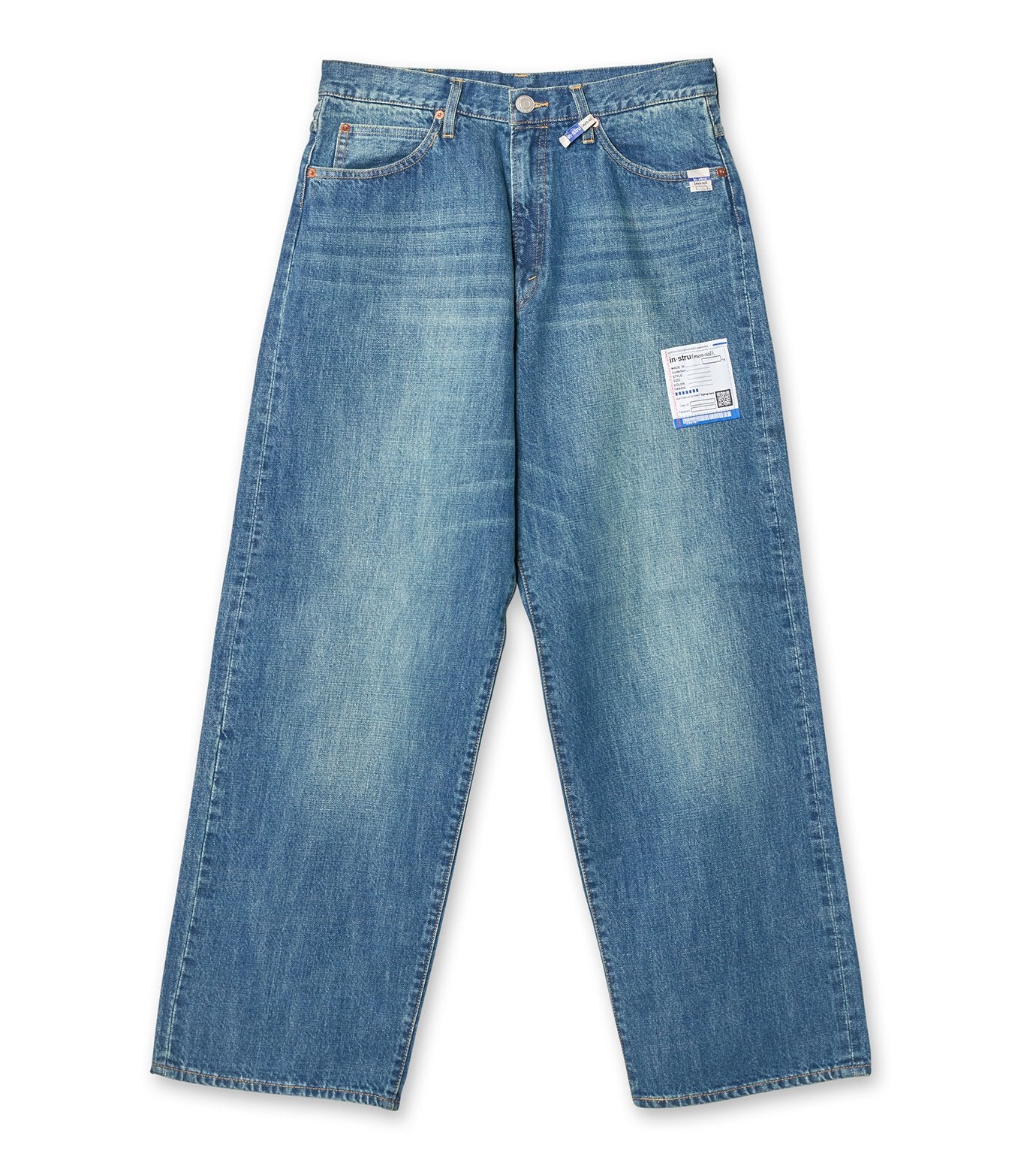HARD WASHED SELVAGE DENIM BAGGY PANT