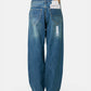 HARD WASHED SELVAGE DENIM BAGGY PANT