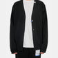 COTTON POLYESTER MILAN RIB CARDIGAN