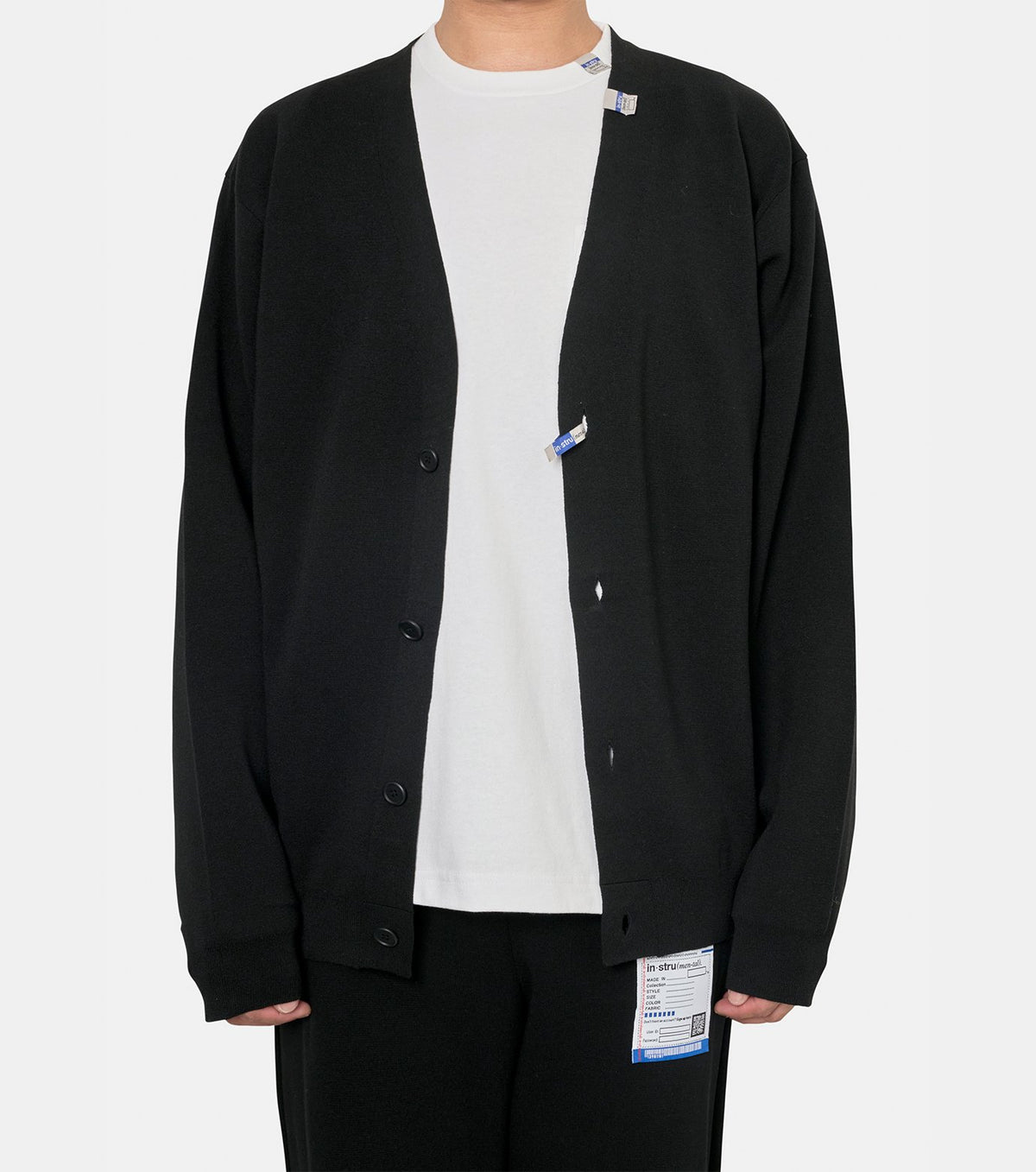 COTTON POLYESTER MILAN RIB CARDIGAN